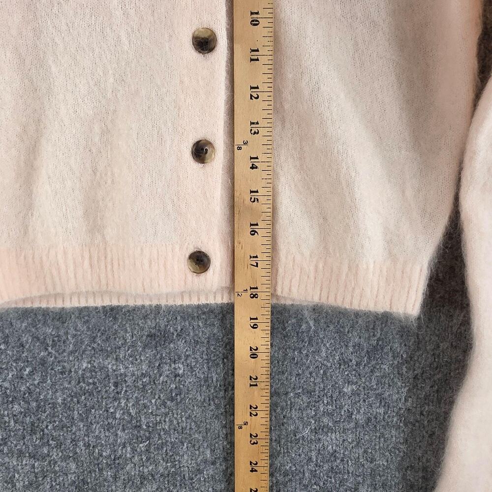 & Other Stories Sweater Small Mohair Blend Brushed Cardigan Wool in Peach Office - Picture 14 of 16